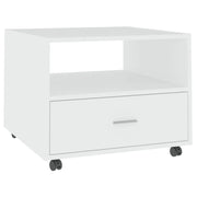 Tavolino da salotto | Tavolino da caff¨¨ | Tavolino da Soggiorno Bianco 55x55x40 cm in Legno Multistrato