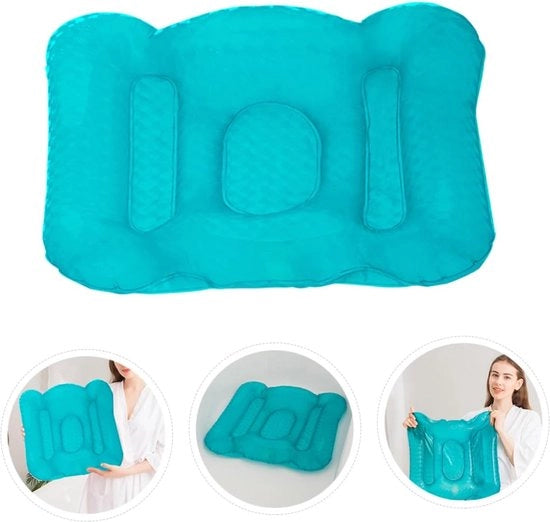 Cuscino per casa, 1 pezzo, cuscino gonfiabile per sedersi, cuscino per uso domestico, cuscino per vasca da bagno, cuscino gonfiabile per vasca da bagno, colore blu, anti-