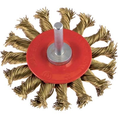 SPAZZOLA ACCIAIO RITORTO CIRCOLARE + GAMBO PG  475.70 MM 100 G.MM 6X25