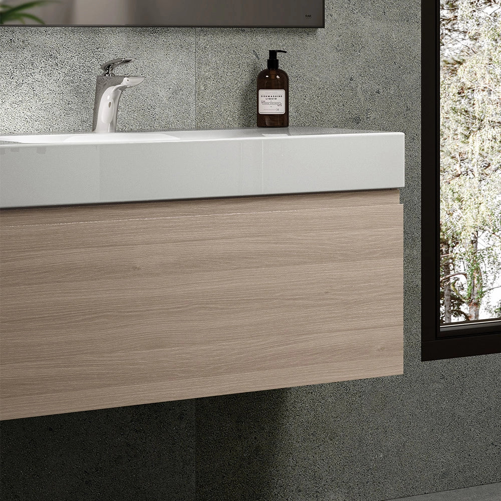 Lavabo sospeso 60cm in ceramica bianca Rak Des