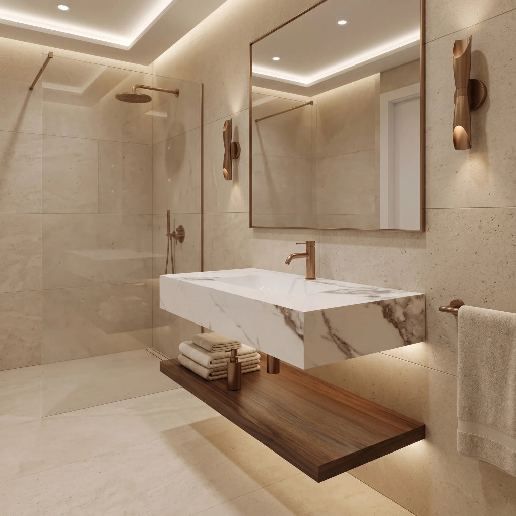 Lavabo Sospeso Rea Aresa Cold Jade 80