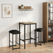 Sgabello da bar 2 pz Nero 40 x 32 x 64 cm Legno ingegnerizzato 8006210