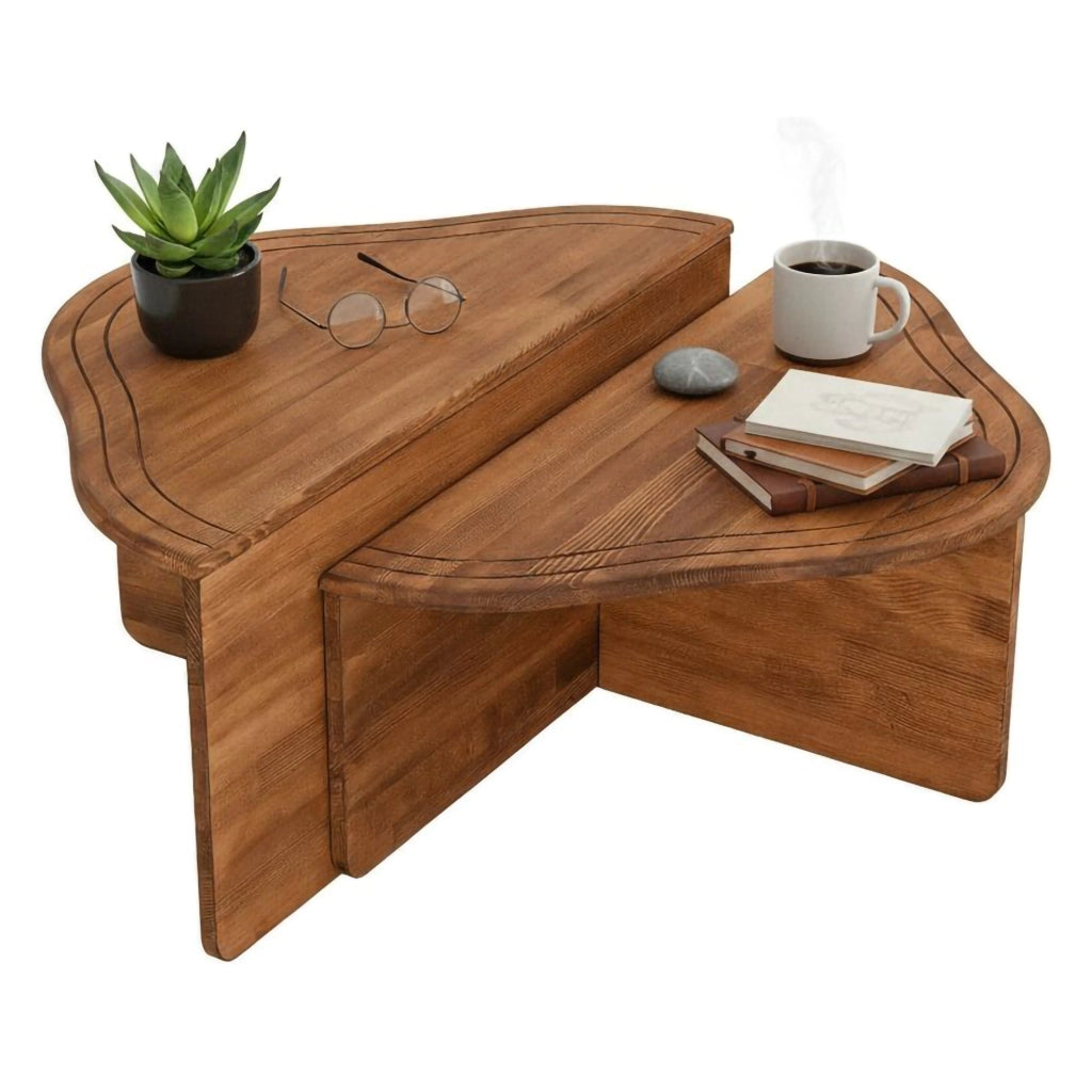 Tavolino da salotto Emiri, Tavolo basso da caffè, Portariviste per divano, Ripiano da soggiorno, 90x90h40 cm, Quercia