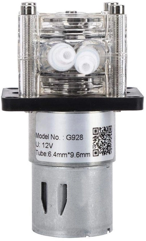 Pompa peristaltica per flaconi da 500ml/min - 12V DC - Laboratorio/Aquario - Gomma silicone 6.4x9.6mm - Acciaio inossidabile - Resistente agli urti