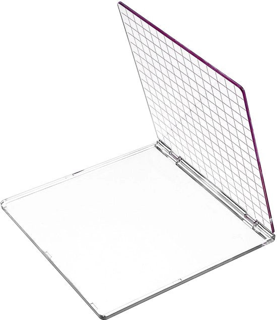 Pannello Acrilico Transparente per Scrapbooking e DIY - 15,7 × 15,1 × 0,7 cm - Blocco per Stampa