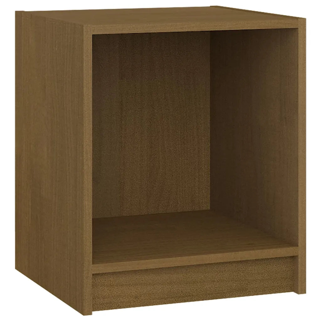Comodino Marrone Ambra 35,5x33,5x41,5 cm in Legno di Pino 809925