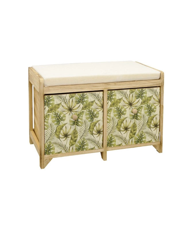 CASSAPANCA FOGLIE 2 CASSETTI BEIGE E VERDE