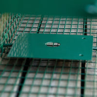 Gabbia Trappola per Animali Vivi Piccoli con Doppia Porta e Maniglia 60x18x20cm Verde Scuro