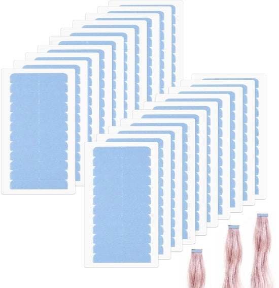 Estensioni a nastro - 240 pezzi - Nastro a doppia faccia - Alta aderenza - Materiale di ricambio - Comodo da utilizzare - Senza odore - Estensione capillare
