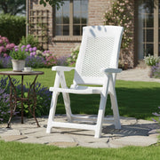 Alburni, Sedia da Esterno una Sedia Made in Italy, Bianco