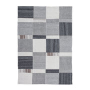 Tappeto patchwork Omnia Natur in seta e lana 160x230 cm
