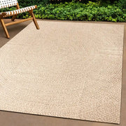 Tappeto ZIZUR Beige 200x200 cm Aspetto Iuta Interni ed Esterni 4010410