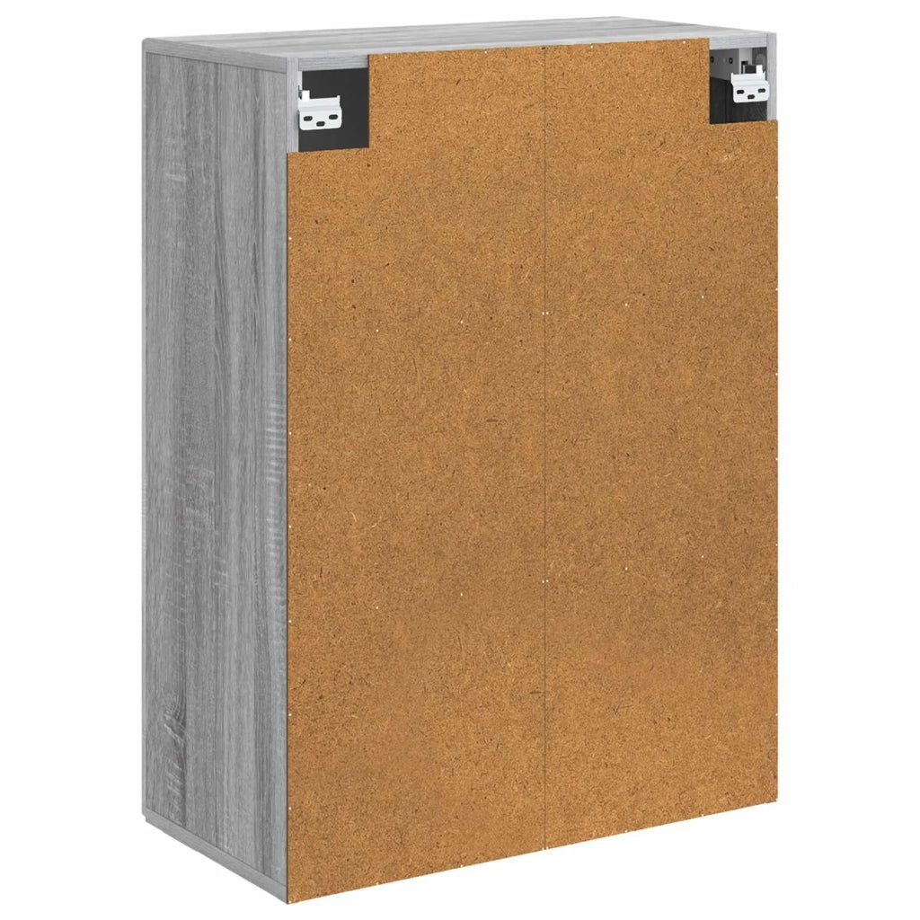 Mobiletto a muro Sonoma grigio 66 x 34,5 x 90 cm 898571