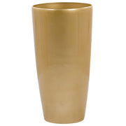 Vaso da fiori per piante da interno per esterni Miscela di pietre dorate Lucido rotondo alto 40 cm