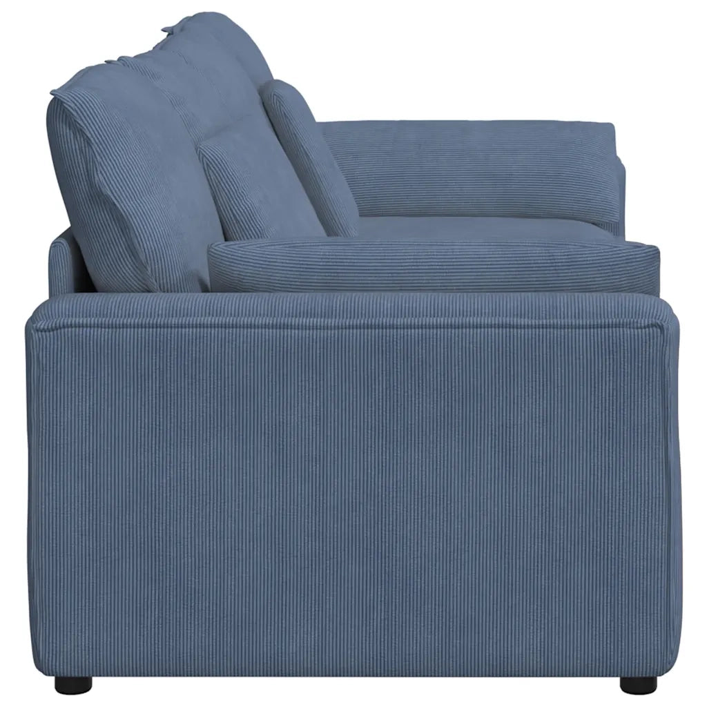 Divano Modulare con Cuscini Blu 3321140