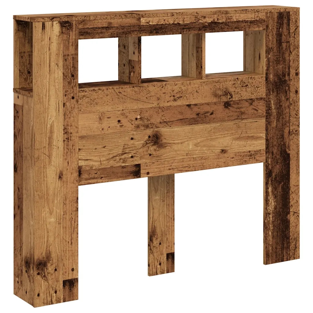 Testiera LED Legno Antico 120x18,5x103,5 cm Legno Multistrato 857684