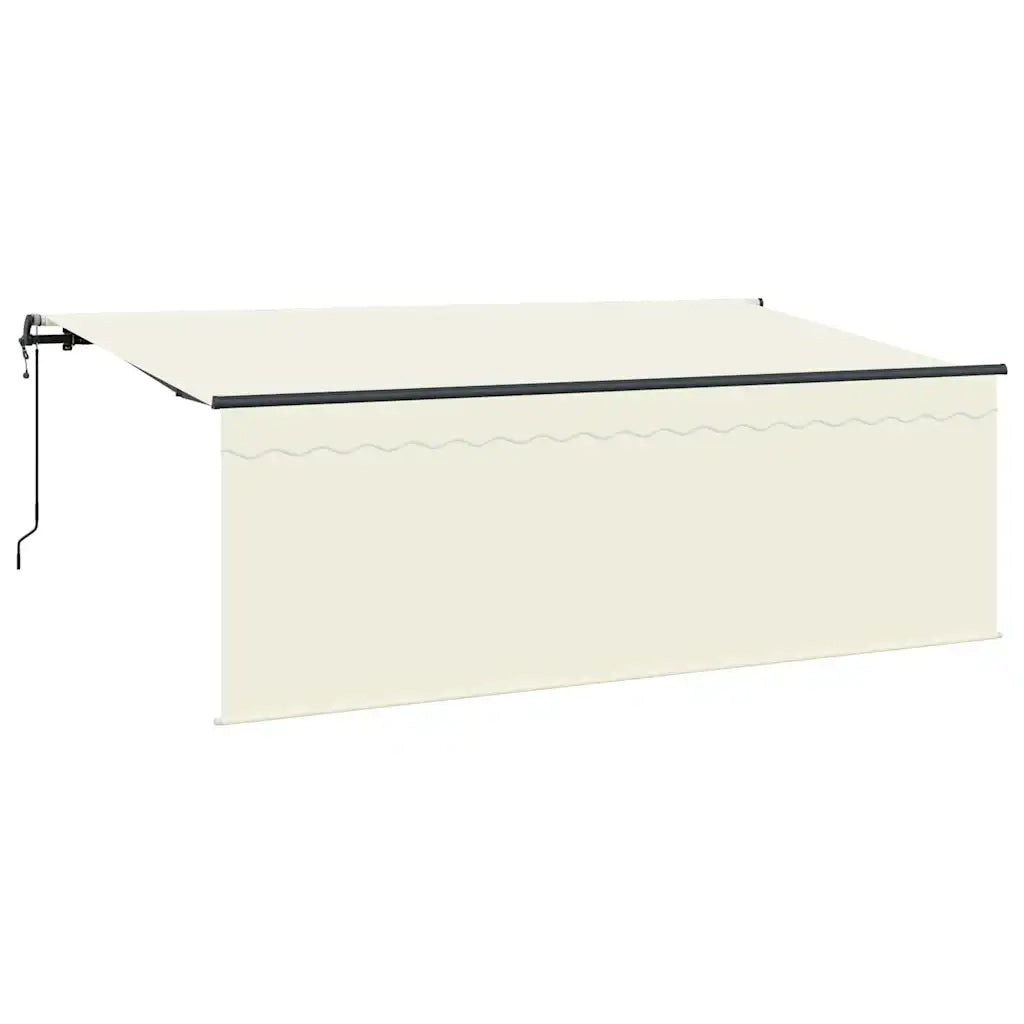 vidaXL Tenda con tende Crema 350 x 200 x 120 cm Tessuto e Metallo