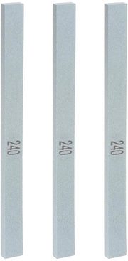 3 set di pietre abrasive 240 grano 150 mm x 12 mm x 6 mm pietra abrasiva rettangolare di siliciumcarbide verde