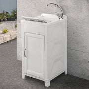 Lavatoio da esterno 45x50 con vasca e asse lavapanni in kit montaggio
