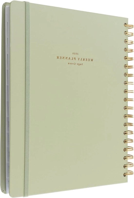 Agenda 2024 2025 Weekplanner Verde Sape - Weekagenda 17 Mesi - Weekkalender Pianificatore Appuntamenti
