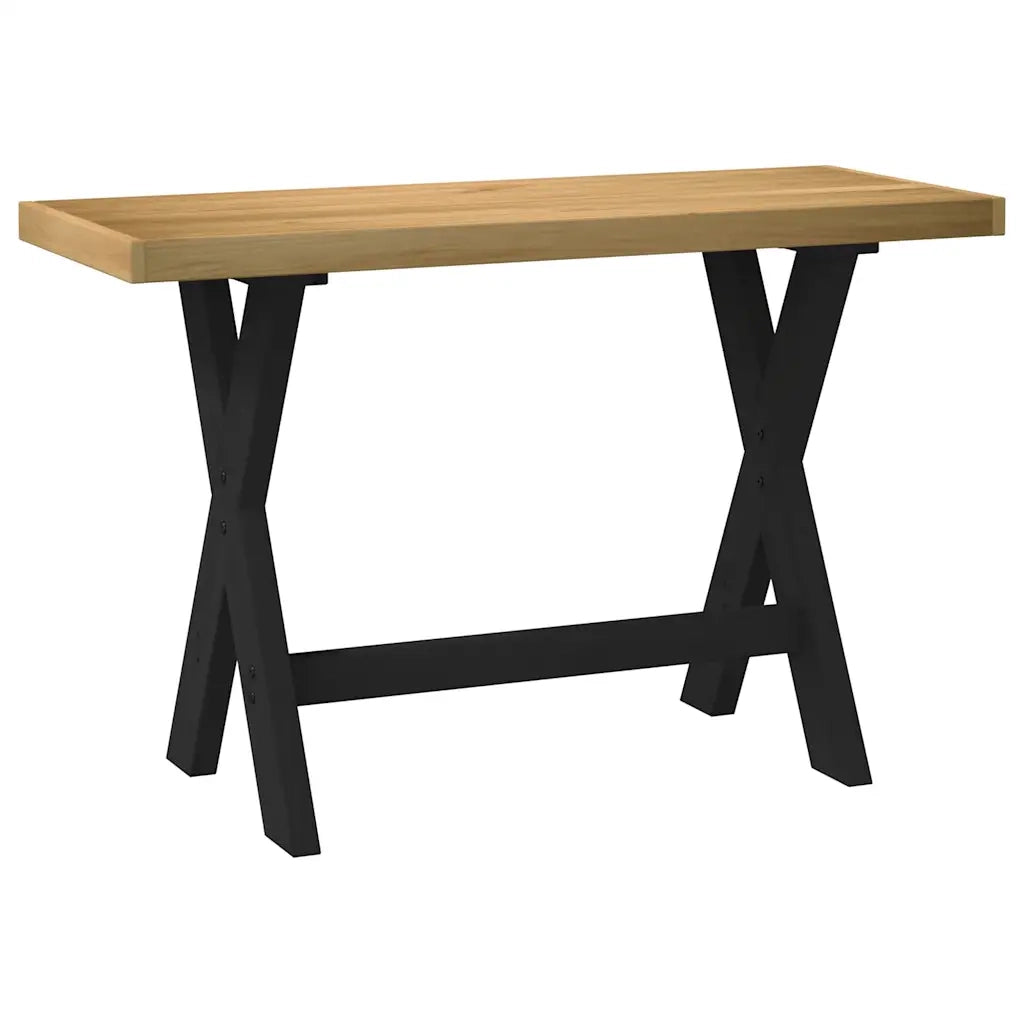 vidaXL Scrivania NOAIN Gambe a Forma di X 120x50x75 cm Legno Massello