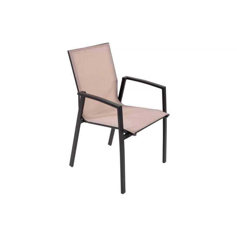 SET di DUE SEDIE CLUB CON BRACCIOLI TORTORA, CASACOLLECTION