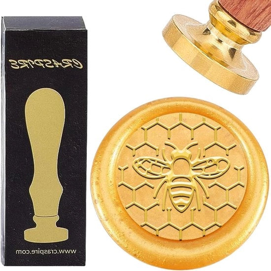 Scegli Stampa a Cera 25mm Testa in Ottone Antico con Manico di Palissandro per Inviti di Matrimonio Album di Scrapbooking - Affilatrice per Cera.