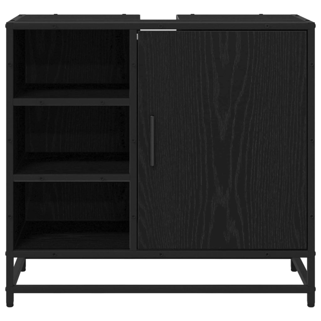 Mobile da Bagno Rovere Nero 65 x 33 x 60 cm Legno multistrato