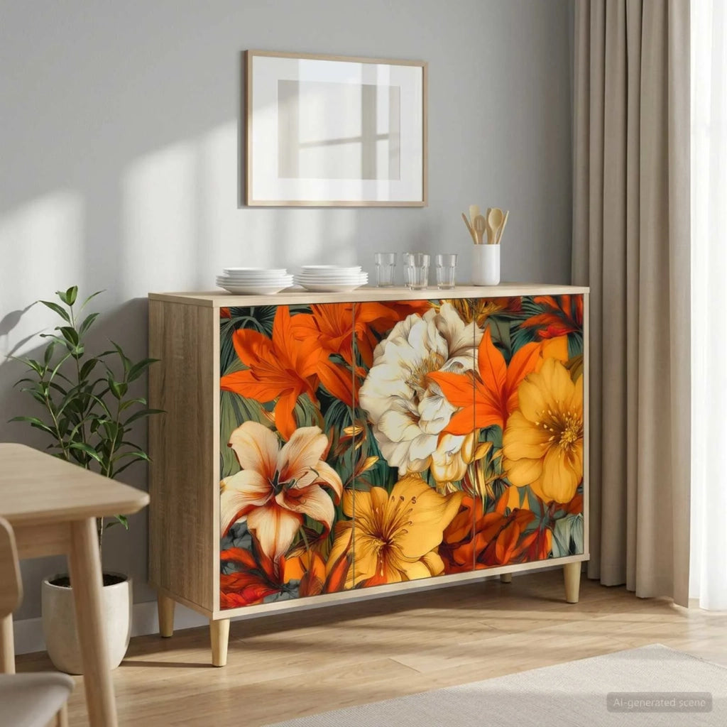 Credenza GENNEP Sonoma 102 x 33 x 75 cm Legno ingegnerizzato 8006955