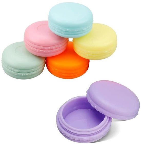 Contenitori per cosmetici in plastica durevole 6 pezzi - Miniatura 10ml - Formato riutilizzabile - Resistenti alle sostanze chimiche - Contenitori per prodotti da toeletta in plastica riciclabile