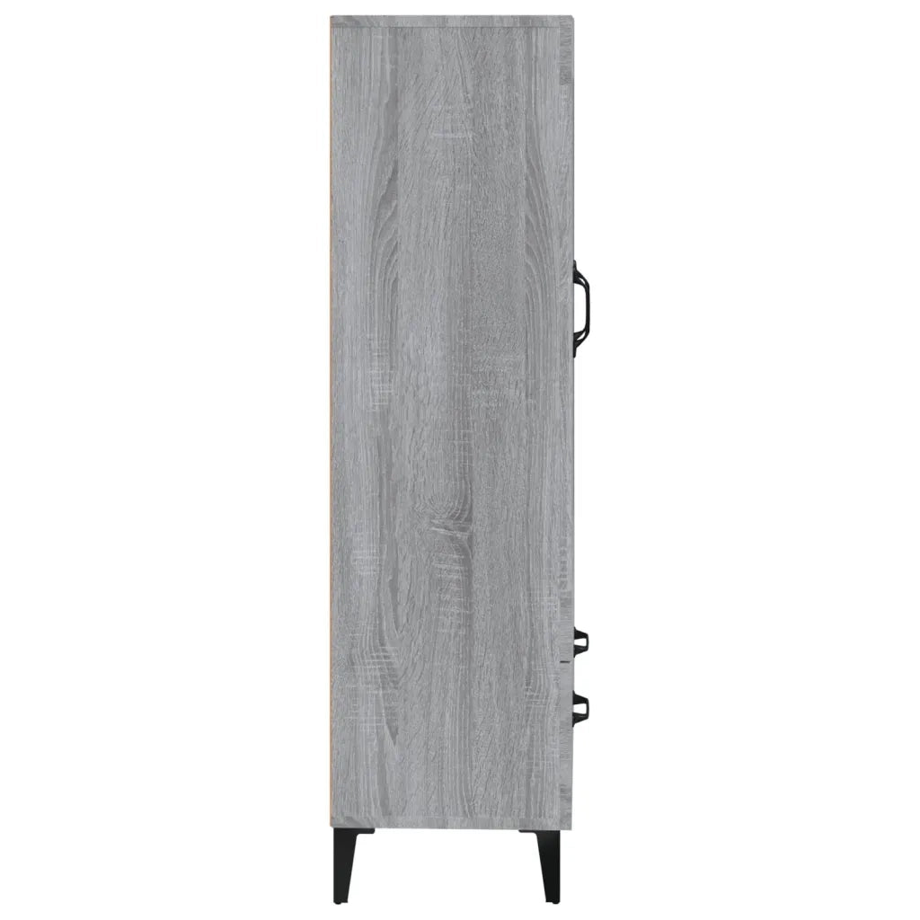 Credenza Grigio Sonoma 70x31x115 cm in Legno Multistrato cod mxl 26790