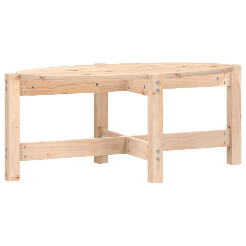 Tavolino da Salotto 87x48x35 cm in Legno Massello di Pino 822322