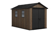 Casetta Box da Giardino 230x350x246 cm Keter Signature Apex 7511/1175 in Resina Effetto Legno Noce
