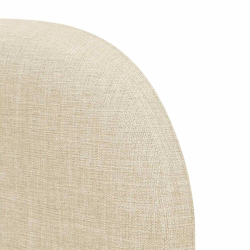 Orecchia della Testata Crema 40 x 23 x 6 cm Tessuto CFW2549275
