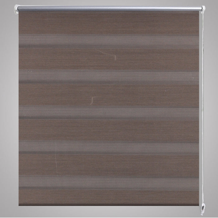 Tenda a rullo marrone vagliante 120 x 175 cm tenda per finestra schermatura privacy tapparella 4102111