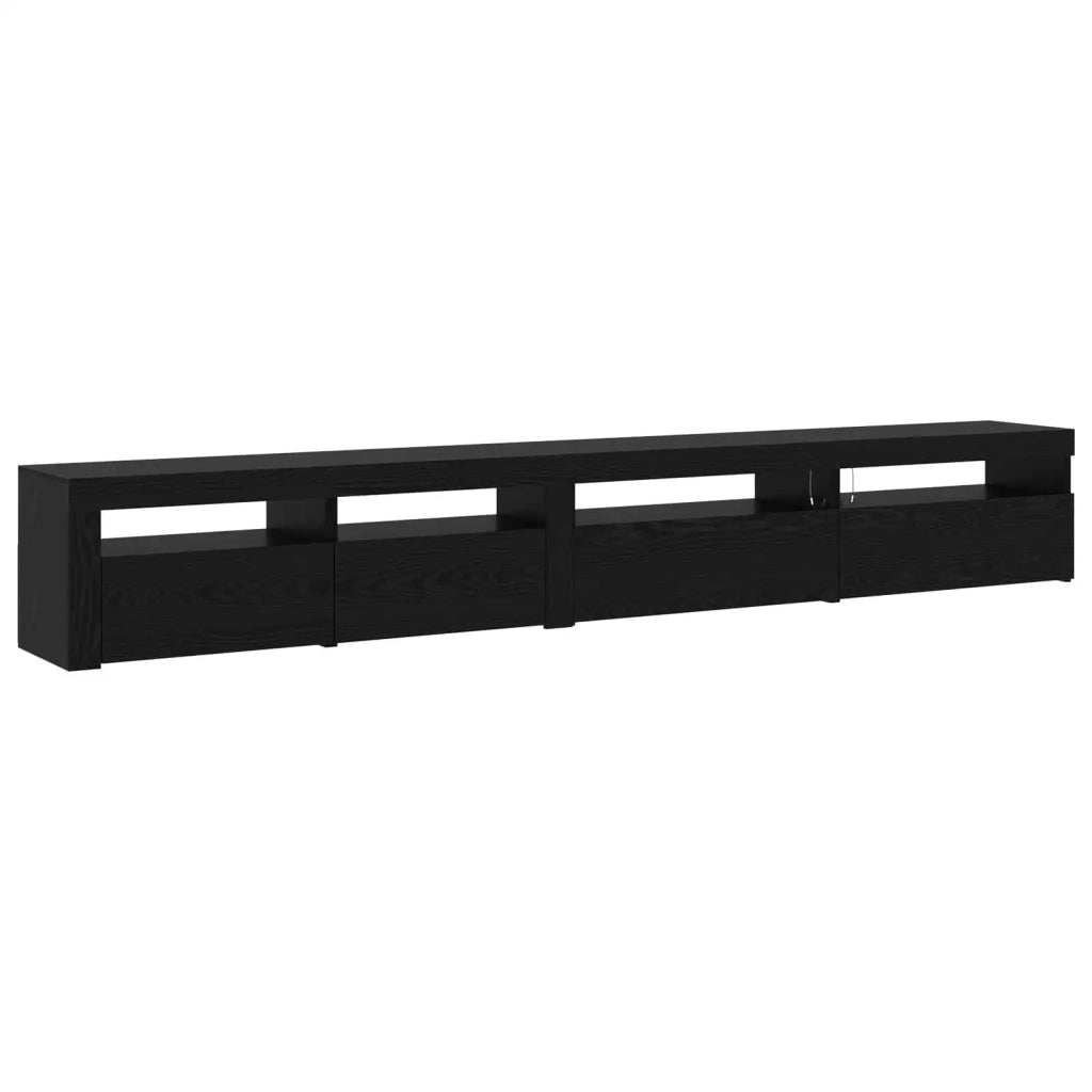 Set mobile TV 3 pz | Armadietto TV | Mobile Porta TV Rovere Nero 270 x 35 x 40 cm