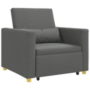 Divano letto | Sof¨¤ letto | Letto singolo estraibile singolo Grigio scuro 90 x 165 x 87 cm