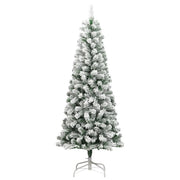 Albero Natale Artificiale Incernierato con Neve Fioccata 240 cm 358383