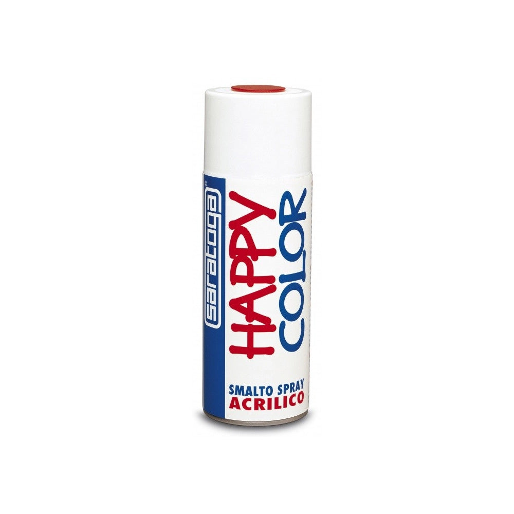 Saratoga bomboletta vernice happy color spray 400ml per legno ferro muro carta, colori disponibili  rosso rubino lucido