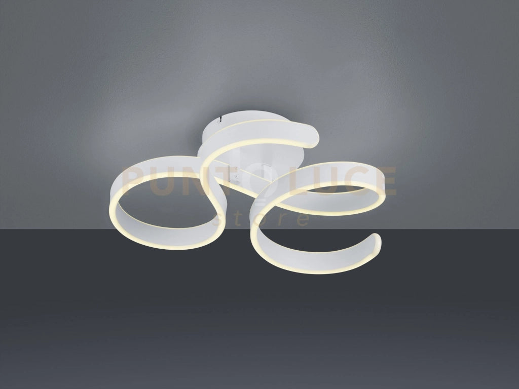 FRANCIS PLAFONIERA LED 40W 4650lm, 3000K VORTICI BIANCA CON REGOLAZIONE INTENSITA' CON INTERRUTTORE D.54CM