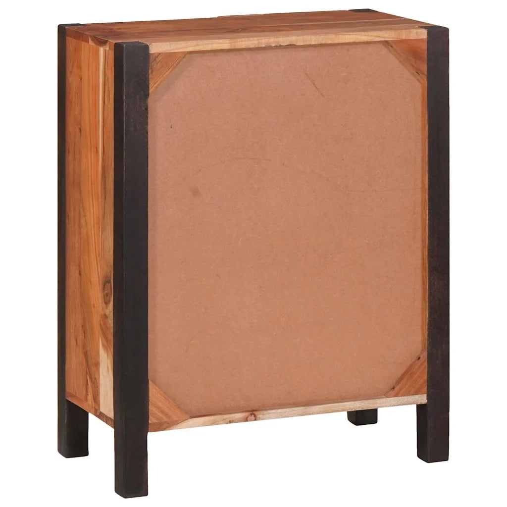 Credenza | Madia | Buffet da pranzo | Armadio da pranzo Marrone 55 x 30 x 75 cm Legno di Acacia Massello