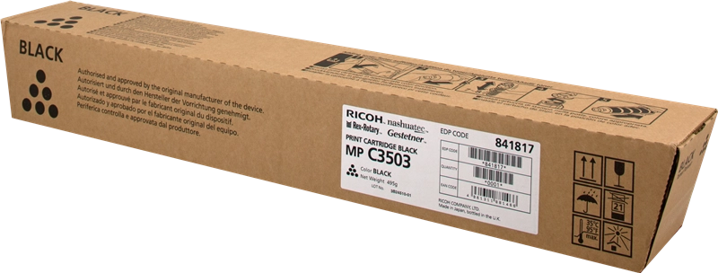 Ricoh 841817 cartuccia toner 1 pz Originale Nero