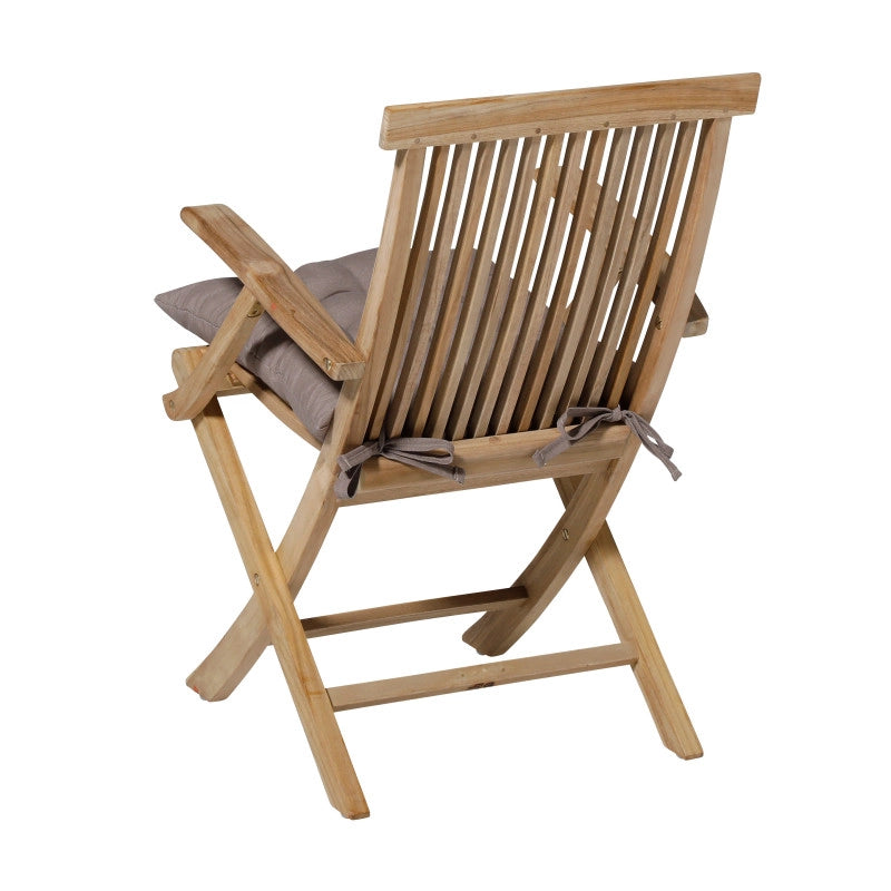 Galette de chaise de jardin PANAMA 45 x 45 cm - MADISON SÃ©rie Classique - Taupe