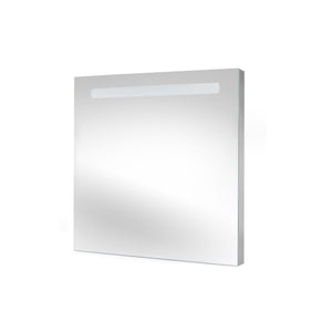 Specchio da Bagno Pegasus con Illuminazione Led Frontale Imballo 1 Pezzo Alluminio e Vetro Emuca