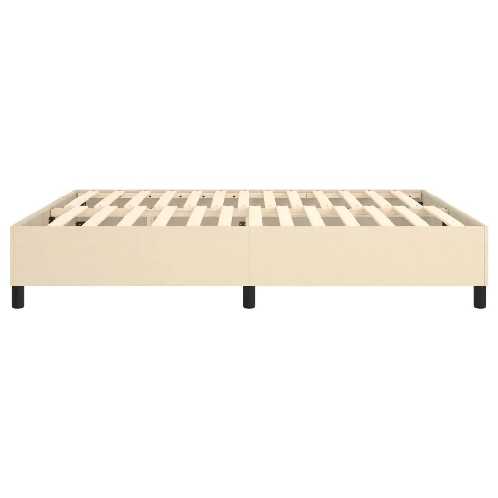 Struttura Letto a Rete a Molle Crema 180x200 cm in Tessuto 3120883