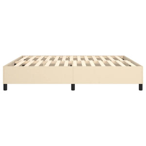 Struttura Letto a Rete a Molle Crema 180x200 cm in Tessuto 3120883