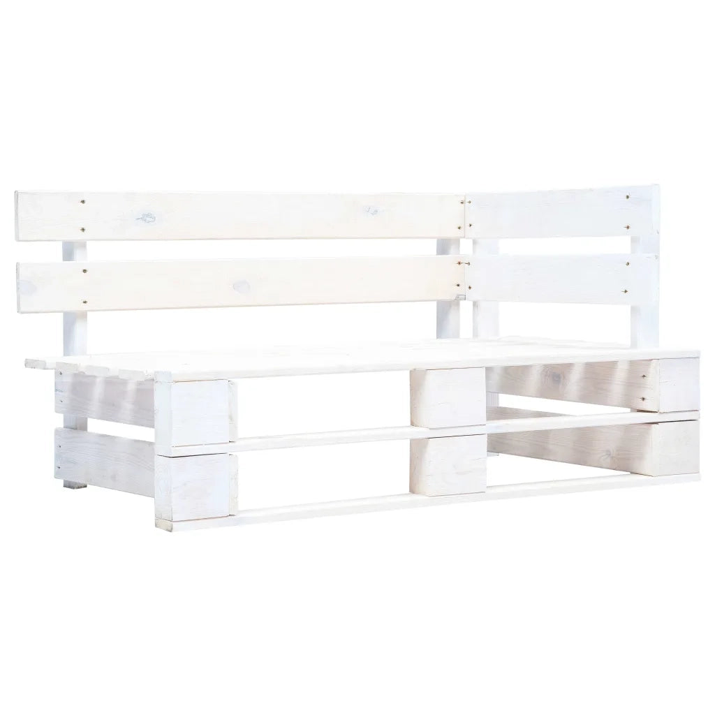 Divano Angolare da Giardino Pallet Legno Pino Impregnato Biancocod mxl 96585
