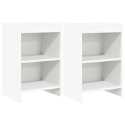 Comodini 2 pcs Bianco 40 x 30 x 60 cm Legno ingegnerizzato 8010996