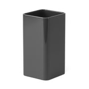 Porta spazzolini bagno grigio in plastica Star