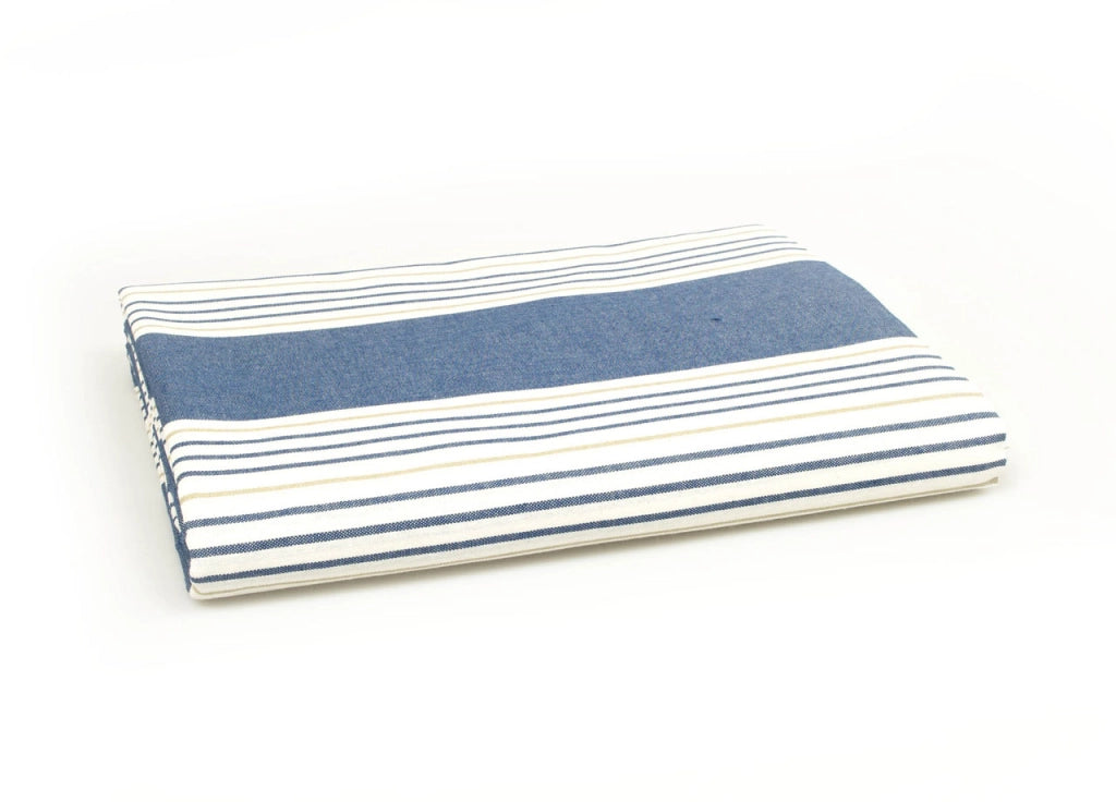 Telo Arredo Granfoulard Copritutto Cotone Made Italy Vari Disegni Arredatutto Copriletto Multiuso - 1 Piazza - Righine Blu